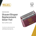 Wahl Professional Shaver Shaper Foil, Super Close, Silver, Model 07031-400