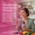 Garden of Life Vitamin Code Raw One for Women, Once Daily Women's Multivitamin - 75 Capsules, One a Day Vitamins Whole Food Iron, Probiotics for Digestive Health, Gluten Free Vegetarian