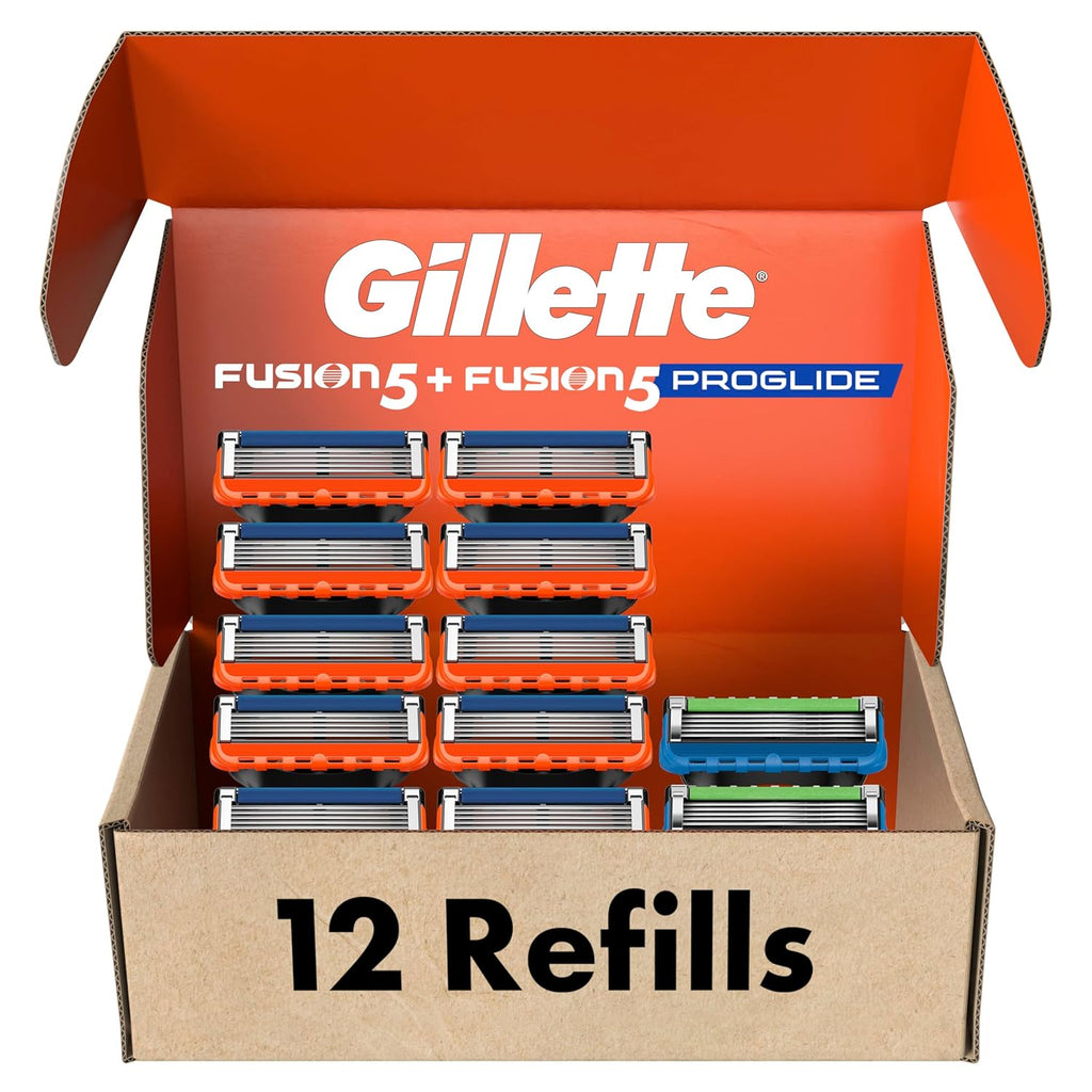 Buy now Gillette Fusion5 Men's Razor Blade Refills, 10 Count + Fusion5 ProGlide Razor Blade Refills - 2 Count at indiglob india
