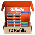 Buy now Gillette Fusion5 Men's Razor Blade Refills, 10 Count + Fusion5 ProGlide Razor Blade Refills - 2 Count Default at indiglob india