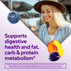 Vitafusion Fiber Well Fit Gummies | 4g | 90 Count | Sugar Free Adult Gummy | Vitamins For Women & Men | Berry & Peach Flavors | Gluten Free Supplement