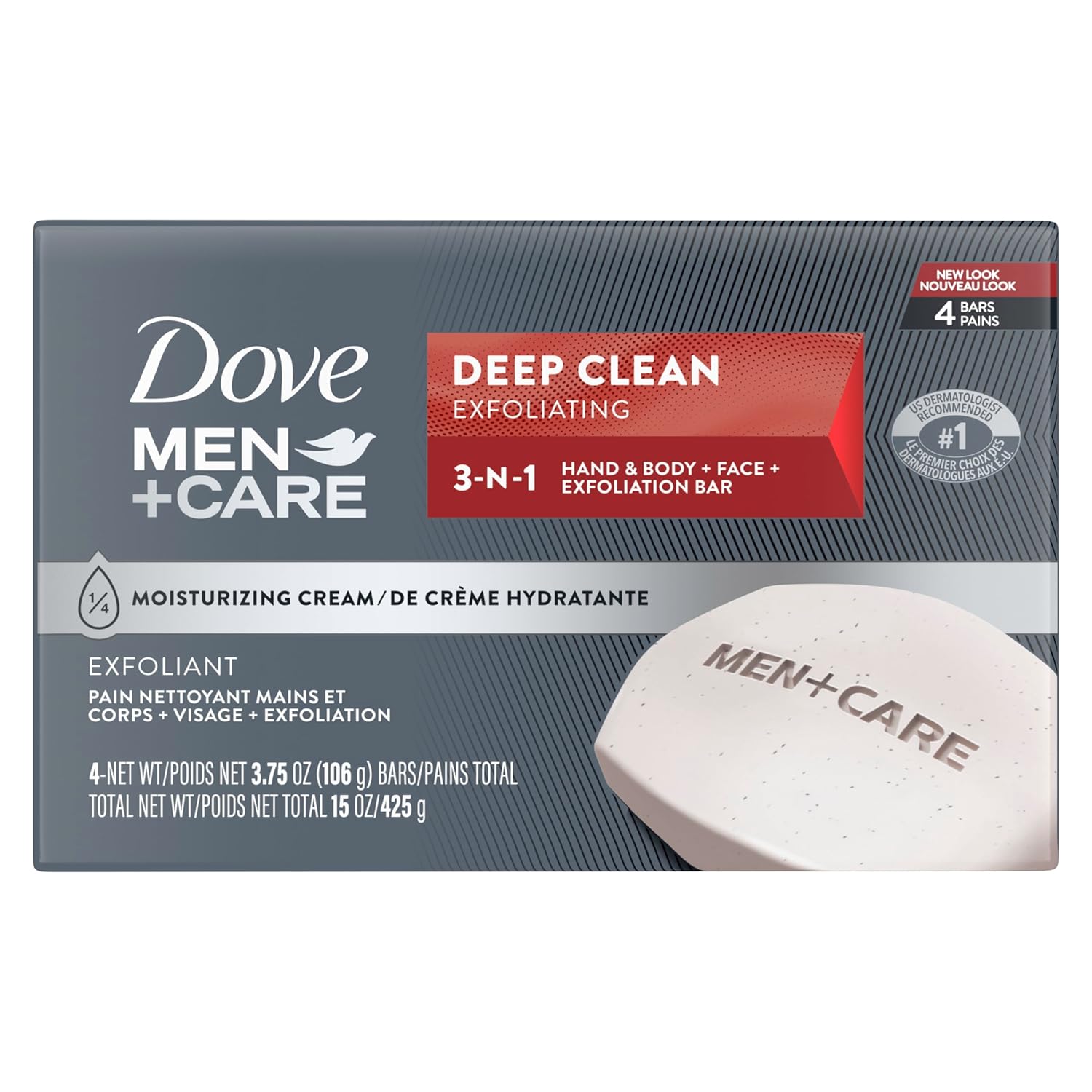 Buy now Dove Men+Care Body Soap and Face Bar More Moisturizing Than Bar Soap Deep Clean Effectively Washes Away Bacteria, Nourishes Your Skin 3.75 Ounce (Pack of 6) 3.75 Ounce (Pack of 4) Body Soap at indiglob india