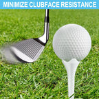 Weslymoo 1 1/2 Inch Plastic Golf Tees, Short Tees 120 Pack with Low-Friction Design for Iron、Par Threes、Hybrids and Driving Range, with High Stability and Low-Friction Performance Golf Tees Plastic