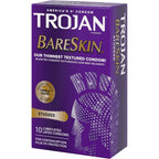 Buy now Trojan Studded Bareskin Lubricated Condoms - 10 Count at indiglob india