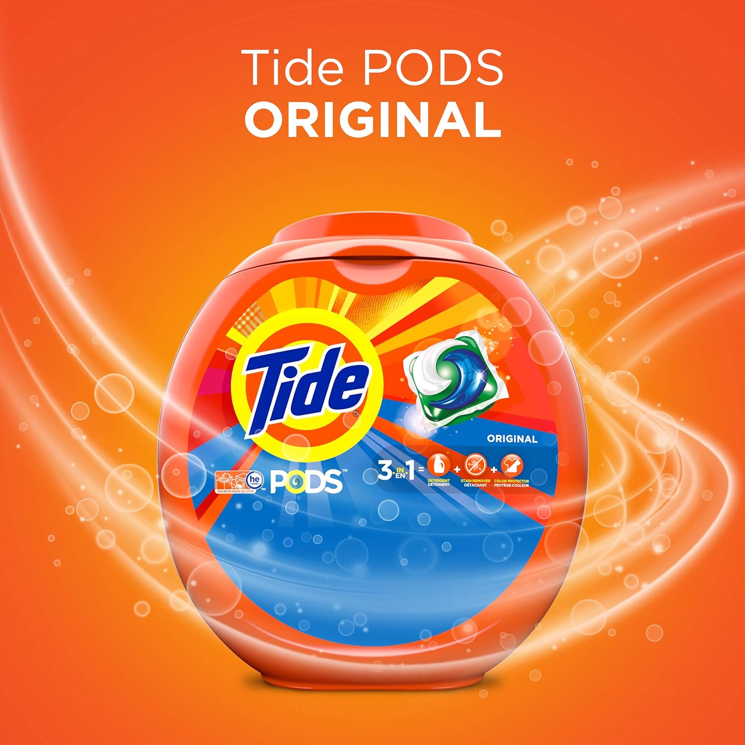 Buy now Tide PODS Original Scent HE Turbo Laundry Detergent Pacs, 72 Count at indiglob india