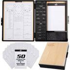 Buy now Monster Wooden Deluxe DND Stat Tracker Case- Compatible with Dungeons and Dragons- Record RPG Character Notes, Attacks, Abilities- Felt Dice Rolling Tray, Notebook, 50 Character Sheets for Gameplay at indiglob india