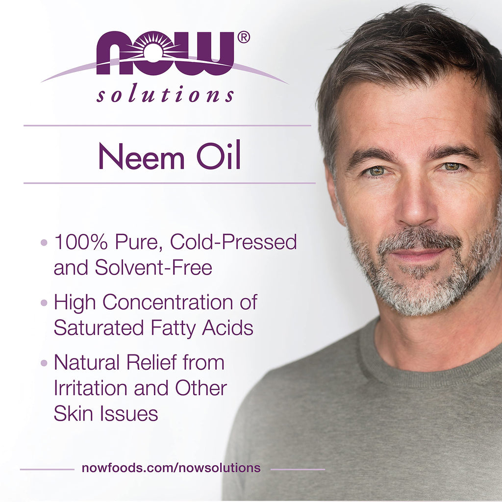 Buy now NOW Foods Solutions, Neem Oil, 100% Pure, Made From Azadirachta Indica (Neem) Seed Oil, Natural Relief from Irritation and Other Skin Issues, 1-Ounce, Ingredients: 100% pure neem oil at indiglob india