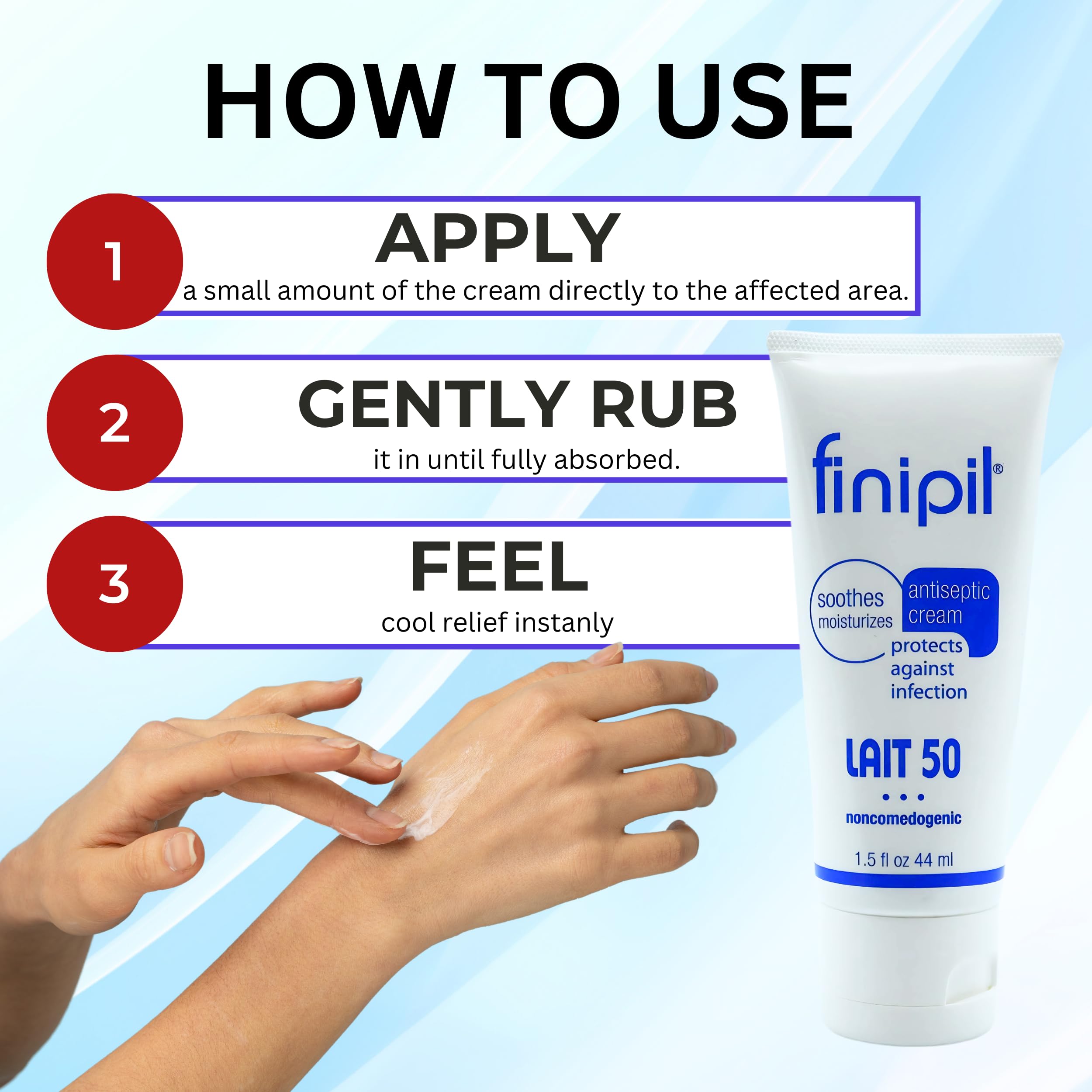 Buy now Lait 50 Antiseptic Cream – Post Hair Removal & Ingrown Hair Treatment, Cools & Soothes Skin, 1.5 Ounce at indiglob india