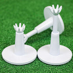 Adjustable Golf Tees - Essential Accessories for Men, Unbreakable & Durable - No Need to Repeatedly Pick Up (3 Pack White)