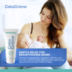 CaboCréme Cabbage Breast Cream for Tenderness & Engorgement Relief, Breastfeeding Weaning Support - Dry Up Breast Milk - Postpartum Essential - OB-GYN Created & Breastfeeding Mother-Approved - 2 oz