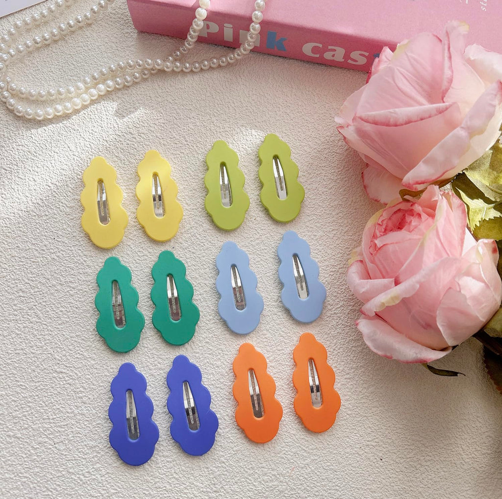 EleMirsa 40pcs Candy Colored Snap Hair Clips for Little Girl Non Slip Barrettes Hair Accessories for Baby Girl Teens Toddler Kids