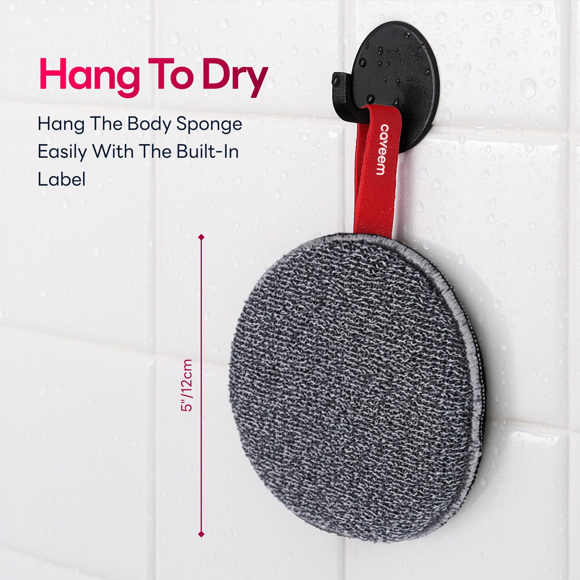 Exfoliating Body Scrubber, Bath and Body Scrub Buffer, Body Exfoliator for Remove Dead Skin, Gentle and Rough Lightweight Sponge for Shower (2 Pack)