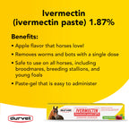 Ivermectin Paste Dewormer - 6.08g dose @ 1.87%-Apple Flavored, 3 Count
