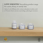 Davines LOVE/Smoothing Conditioner, Rich Anti-Frizz Formula for Frizzy, Coarse or Unruly Hair - Hydrates & Straightens for a Sleek, Shiny Look