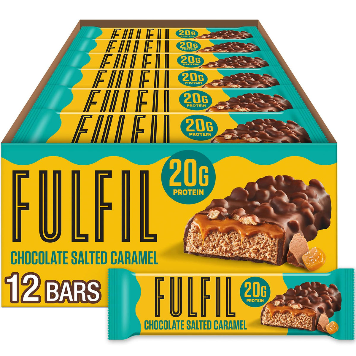 FULFIL Chocolate Salted Caramel, 20g Protein (12ct)