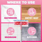 Swiffer Sweep and Mop Deluxe, Limited Edition Pink, 2-in-1 Floor Mopping and Sweeping Kit, Multi-Surface Kit for Floor Cleaning, Includes 1 Sweeper, 5 Heavy Duty Dry Cloths, 3 Heavy Duty Wet Cloths
