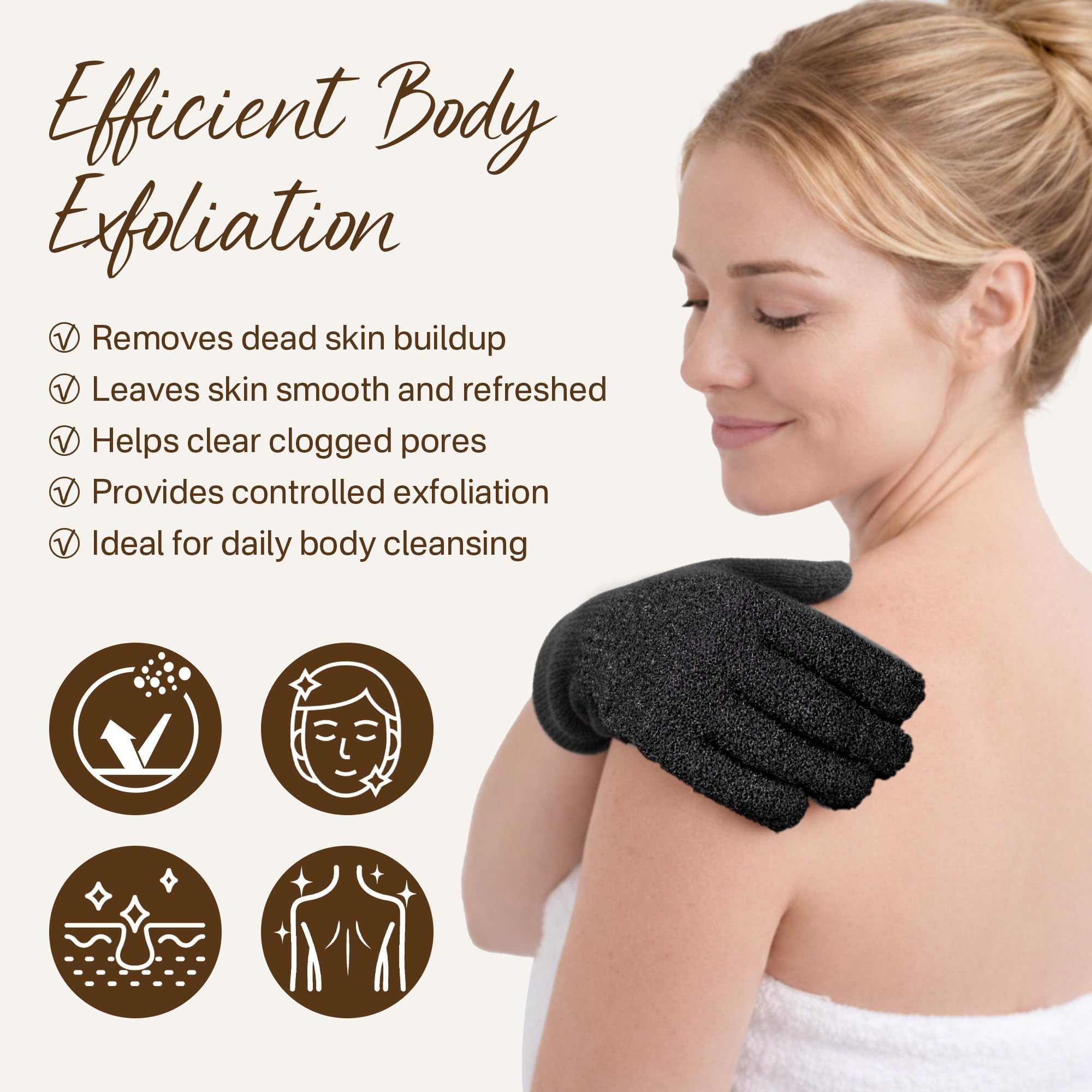 12 Pcs Exfoliating Gloves, Exfoliating Body Scrubber Exfoliator, Korean Exfoliating Mitt, Dead Skin Remover, Exfoliate Bath Shower Gloves, Moroccan Hand Body Scrub Mitt, Loofah Wash Cloth Washcloth | exfoliating