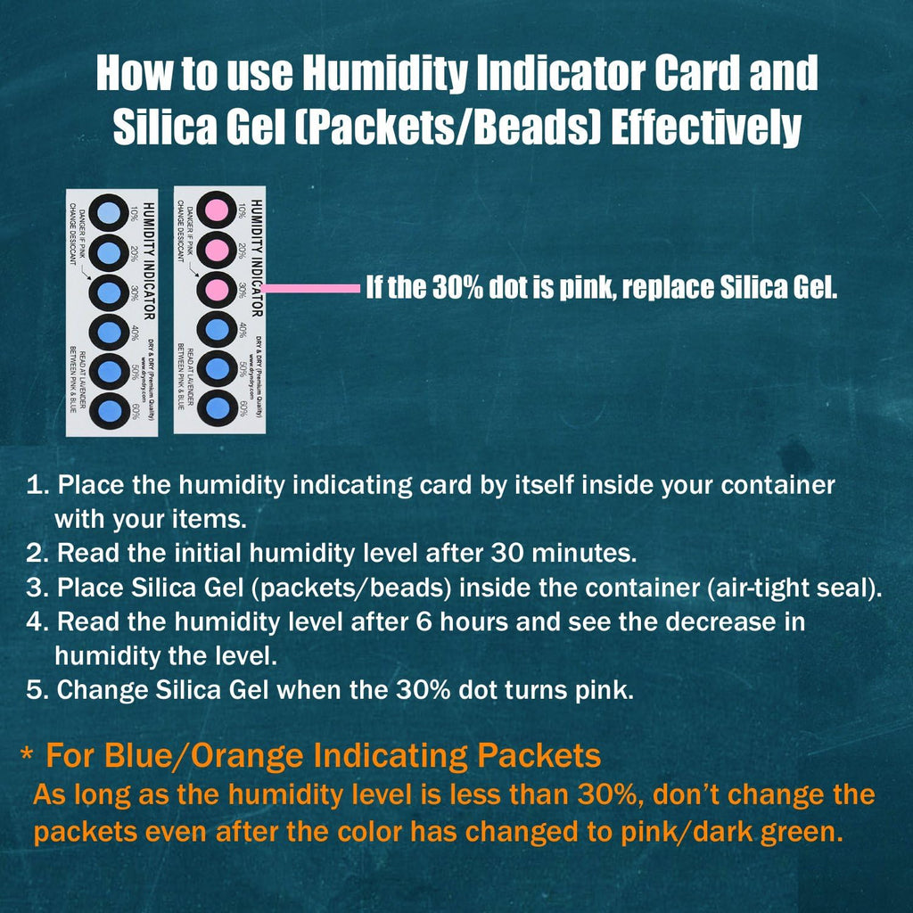Buy now Premium Humidity Indicator Cards 20 Pack(Reusable) - 10-60% 6 Spot(20 Cards) at indiglob india