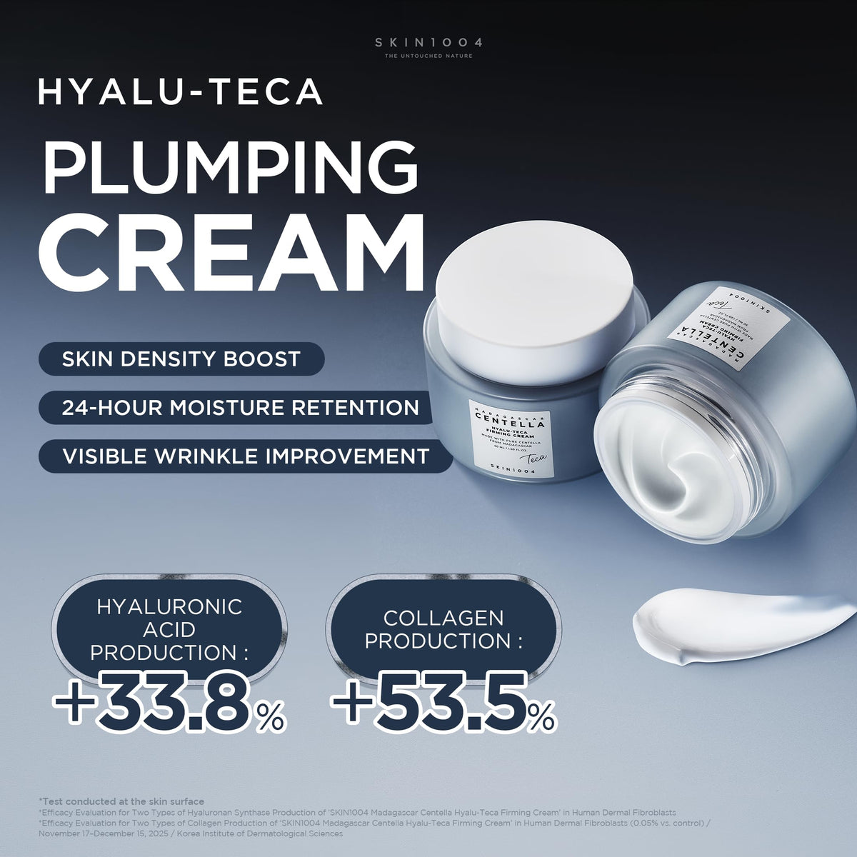 SKIN1004 Hyalu TECA Firming Cream, Face Moisturizer for Dewy, Plump Skin, Night Cream for Deep Hydration & Elasticity, Ceramide & Centella for Skin Barrier Support, Korean Skin Care, 1.01 fl.oz / 50ml