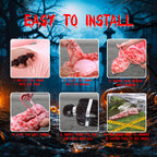 2 Packs 6ft Dead Body Bags Hanging Corpse Props Scary Halloween Decorations