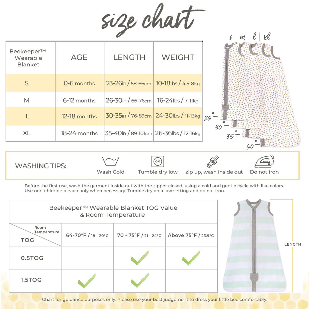 Buy now Burt's Bees Baby unisex-baby Beekeeper Wearable Blanket, 100% Organic Cotton, Swaddle Bag at indiglob india