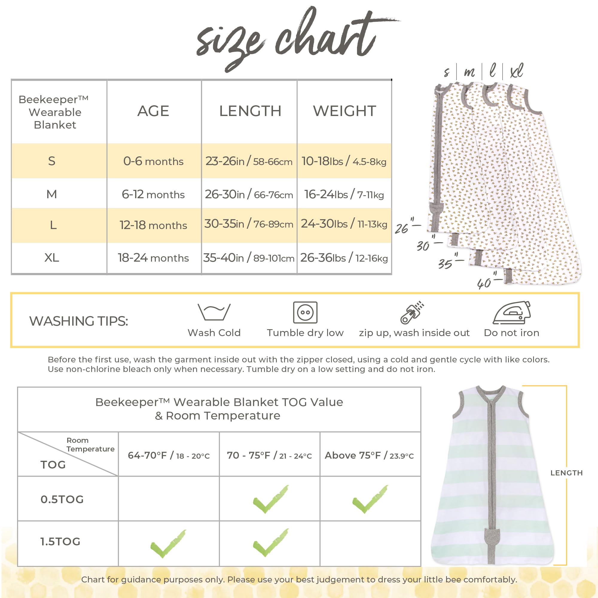 Buy now Burt's Bees Baby unisex-baby Beekeeper Wearable Blanket, 100% Organic Cotton, Swaddle Bag at indiglob india