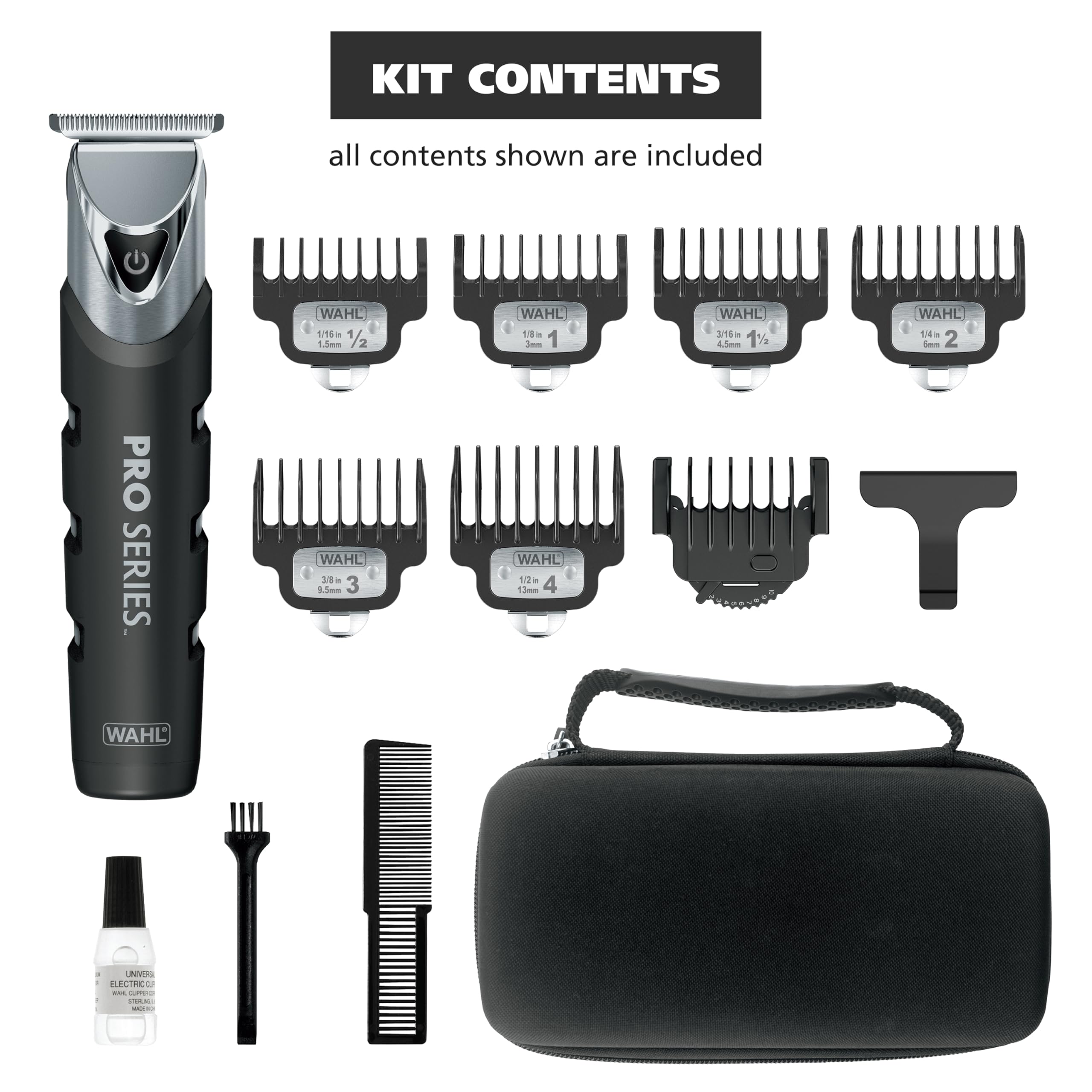 Buy now Wahl USA Pro Series Forever BladeTM Stainless Steel Cordless Rechargeable Beard Trimmer for Men with No Slip Grip & USB Charge Æ’?? Model 3026017 at indiglob india