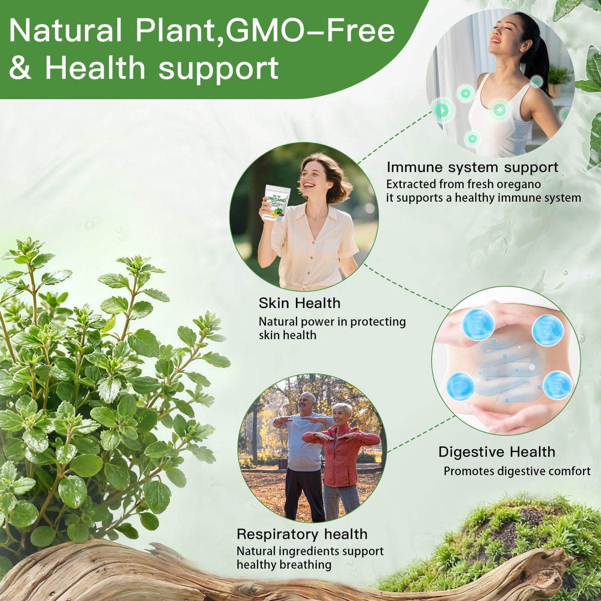 Oil of Oregano with Black Seed Oil, 2-in-1 Capsules, 300 Softgels