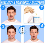 KENASHII Nose Wax Kit | 100 g Wax, 24 Applicators | The Original & Best Nose and Ear Hair Removal Kit from Kenashii | Nasal Waxing For Men and Women | Includes Balm Wipes, Mustache Guards, Storage Bag