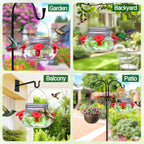 Hummingbird Feeders for Outdoors Hanging, Mason Jar Humming Bird Feeder