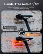 RAVEMEN CL01 Bike Tail Light, 300° Wide-Angle Rear Bicycle Light