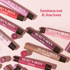 Burt's Bees Lip Shimmer Nude Collection, Tinted Lip Balm, 0.09 oz., 3 Tubes | Moisturizing for All Day Hydration, Natural Glowy Pigmented Finish, Buildable Color, 3 Warm Shades