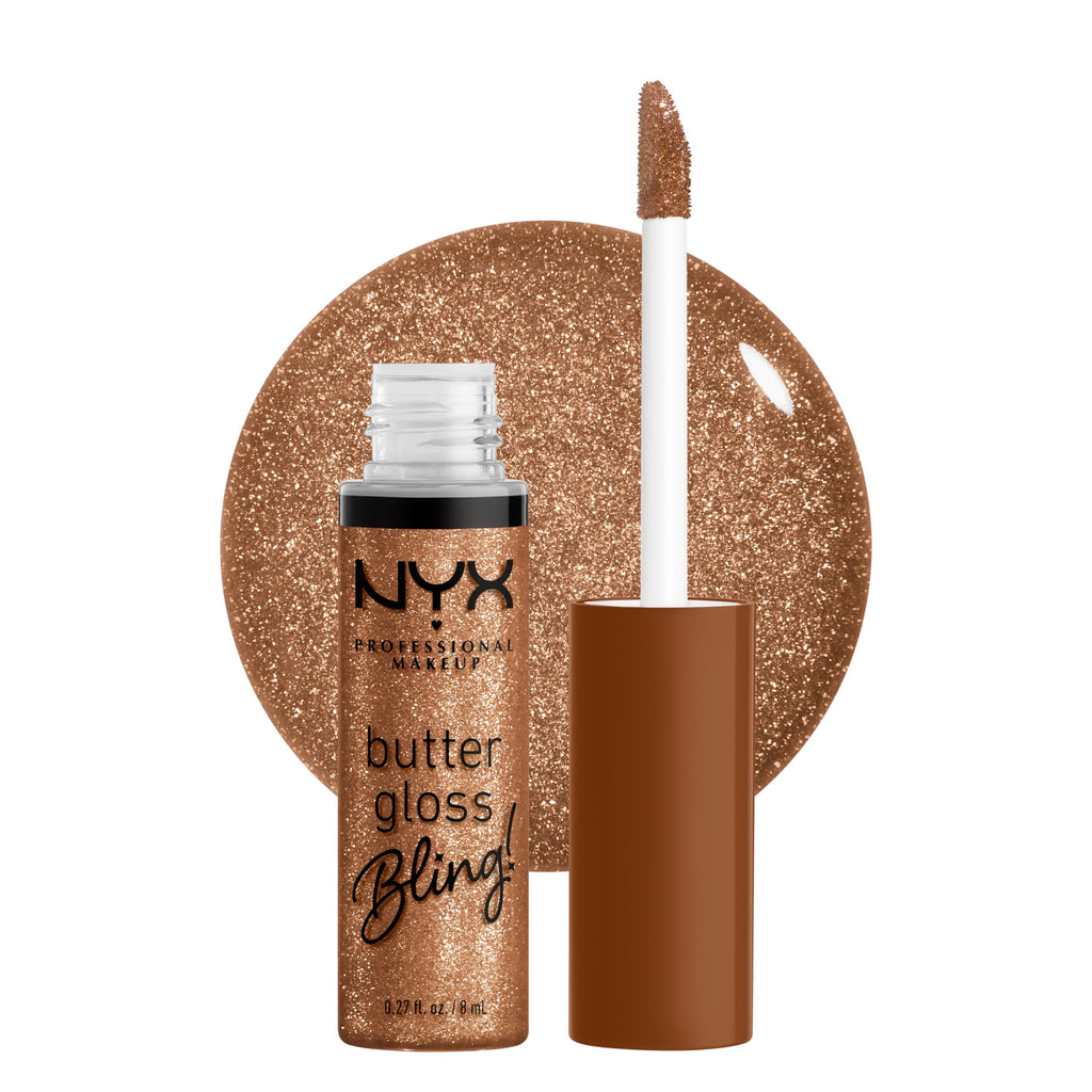 Buy now NYX PROFESSIONAL MAKEUP Butter Gloss Bling Lip Gloss, Non Sticky and Shiny Vegan Lip Makeup - Shimmer Down at indiglob india