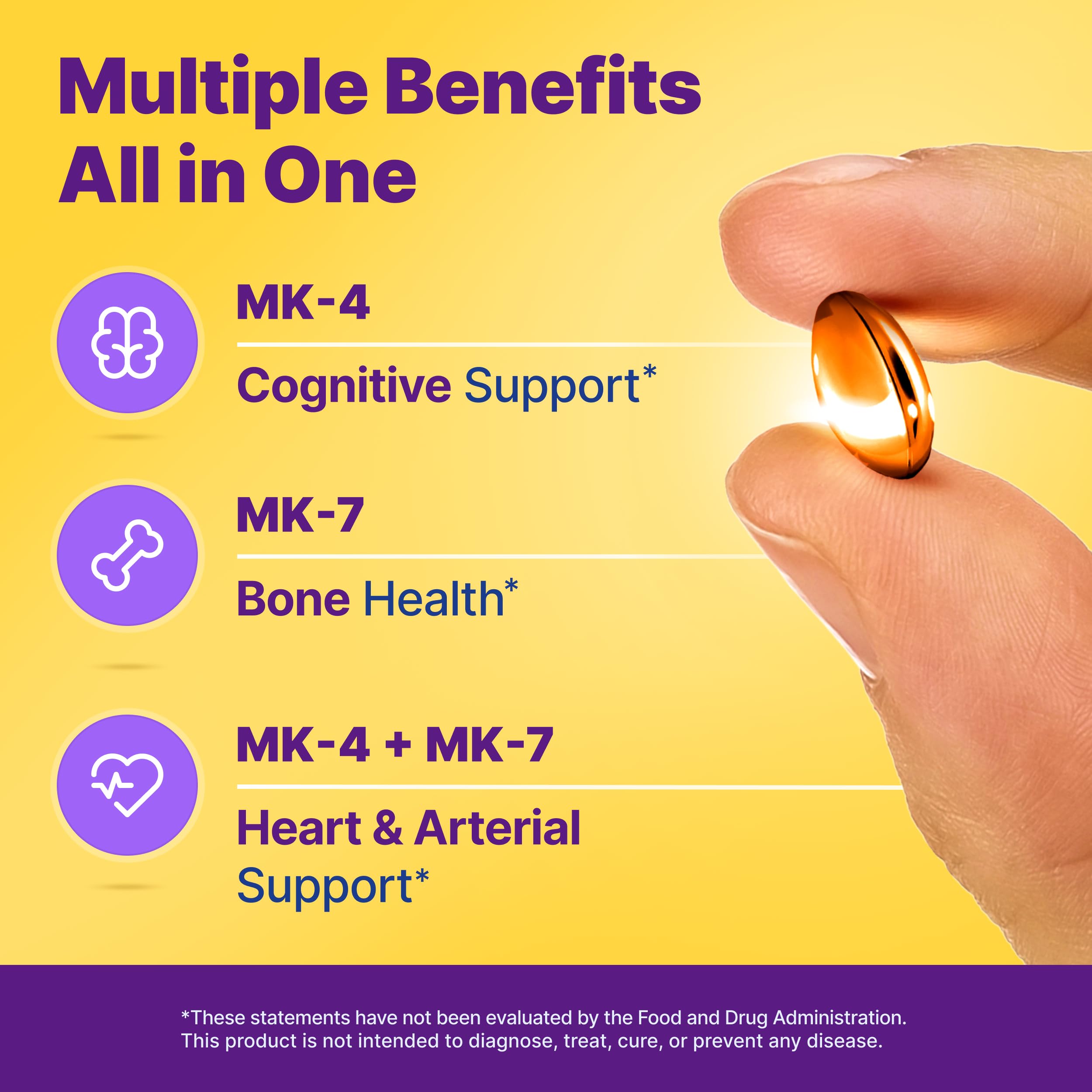 InnovixLabs Full Spectrum Vitamin K2 MK7 + MK4, 600 mcg (90 Softgels) | Vitamin K2 Supplement, Supports Heart & Bone Health, Trans Form MK-7 & MK-4, Adv. Calcium Support, Gluten Free, 90-Day Supply
