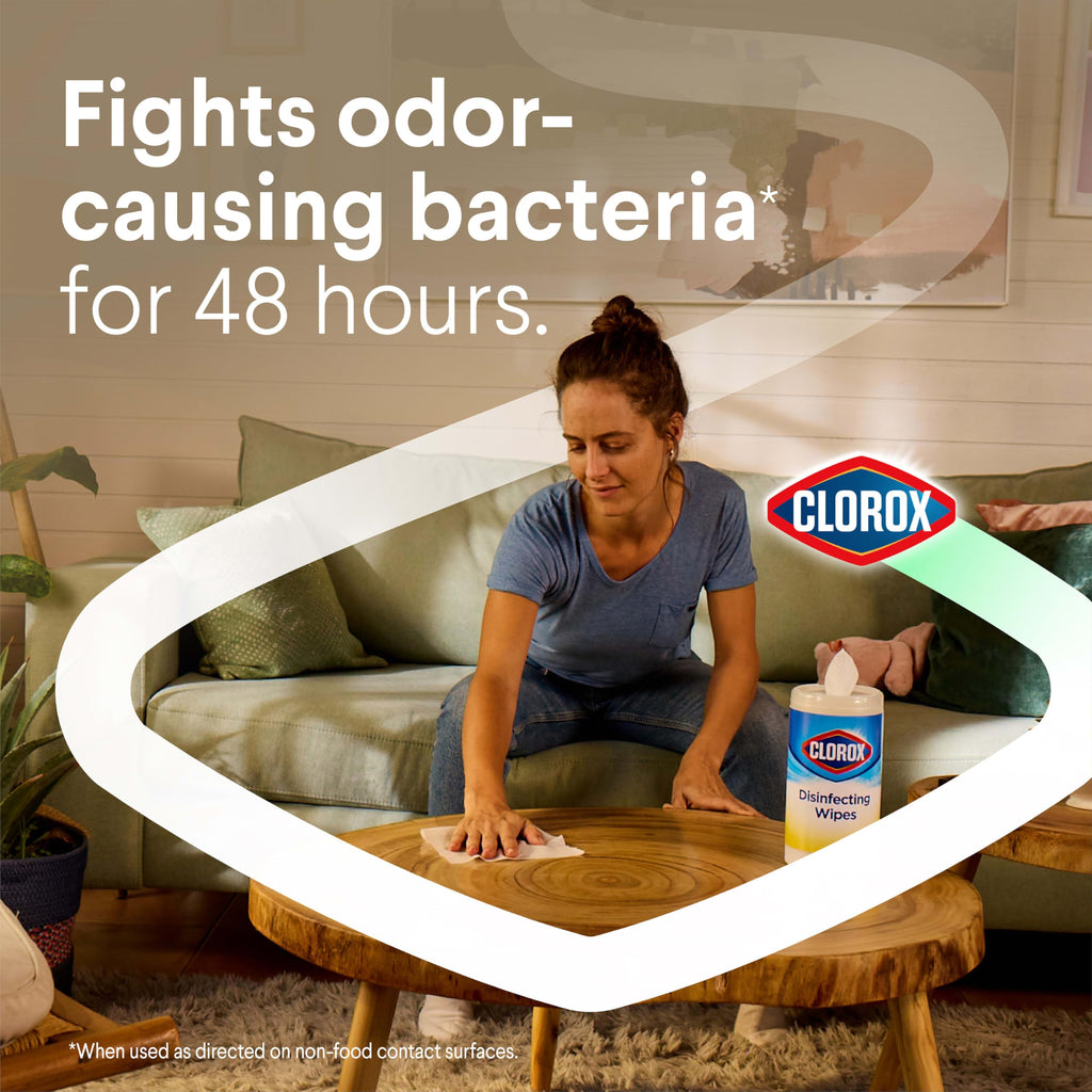 Buy now Clorox Disinfecting Wipes, Bleach Free Cleaning, Crisp Lemon, 75 Count (Pack May Vary) at indiglob india