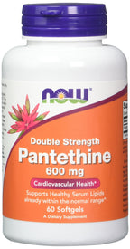 Buy now NOW Foods Pantethine, 600 mg 60 Softgels (Pack of 2) at indiglob india