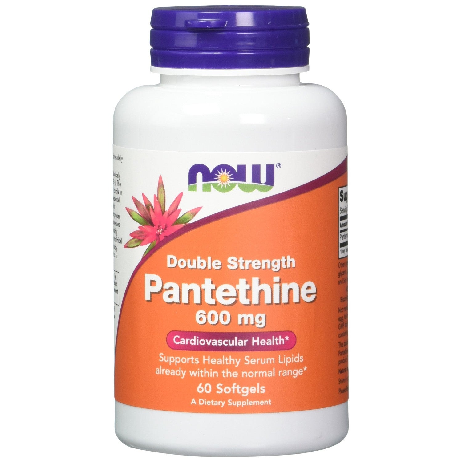 Buy now NOW Foods Pantethine, 600 mg 60 Softgels (Pack of 2) at indiglob india