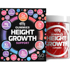 BIOTEQUELAB Height Growth Increase Gummies Vitamins, Grow Tall Supplement, Calcium, Magnesium, Zinc, Ashwagandha, Glucosamine Multivitamin for Teens, Kids, 120 Gummies