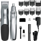Wahl Groomsman Rechargeable Beard Trimmer Kit & Bonus Battery Nose Trimmer | Trim Beards & Mustaches With The Rechargeable Trimmer And Nose Hair With The Bonus Battery Wet/Dry Trimmer – Model 5622V