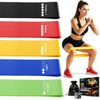 Loop Resistance Bands Set of 5 for Exercise & Strength Training