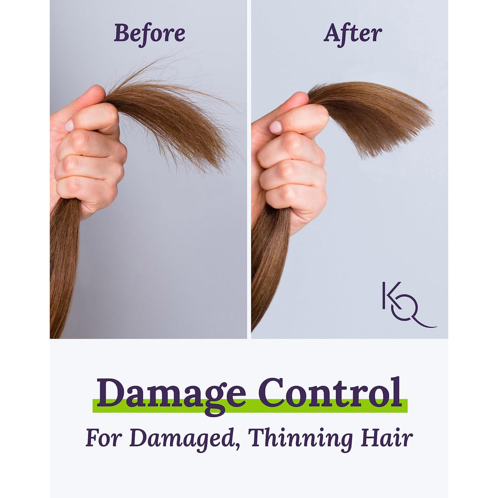 Keranique Damage Control Anti-Breakage Shampoo & Conditioner for Damaged, Thinning Hair – Intense Repair, Strengthening with Keratin, Biotin, Panthenol – Sulfate & Paraben Free, Keratin Amino Complex™