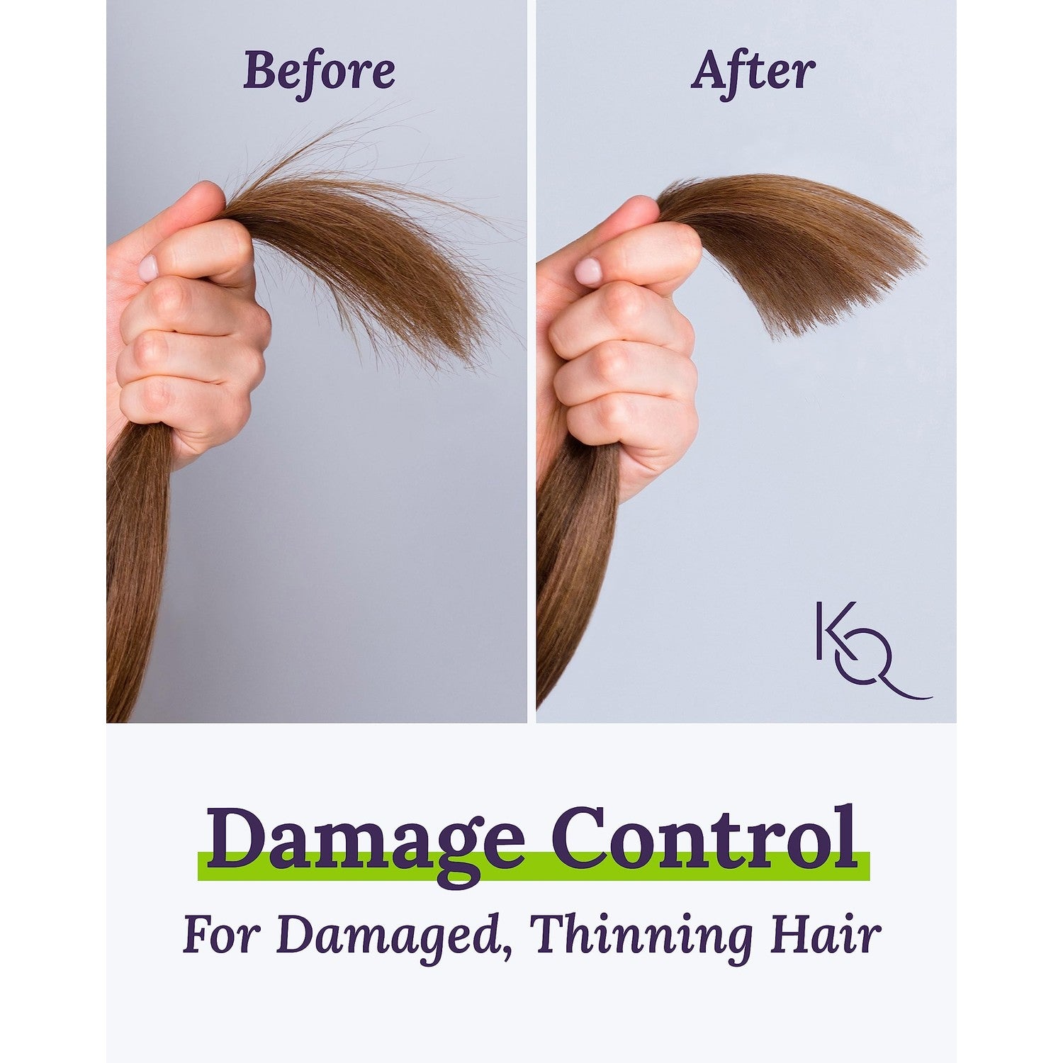 Keranique Damage Control Anti-Breakage Shampoo & Conditioner for Damaged, Thinning Hair – Intense Repair, Strengthening with Keratin, Biotin, Panthenol – Sulfate & Paraben Free, Keratin Amino Complex™
