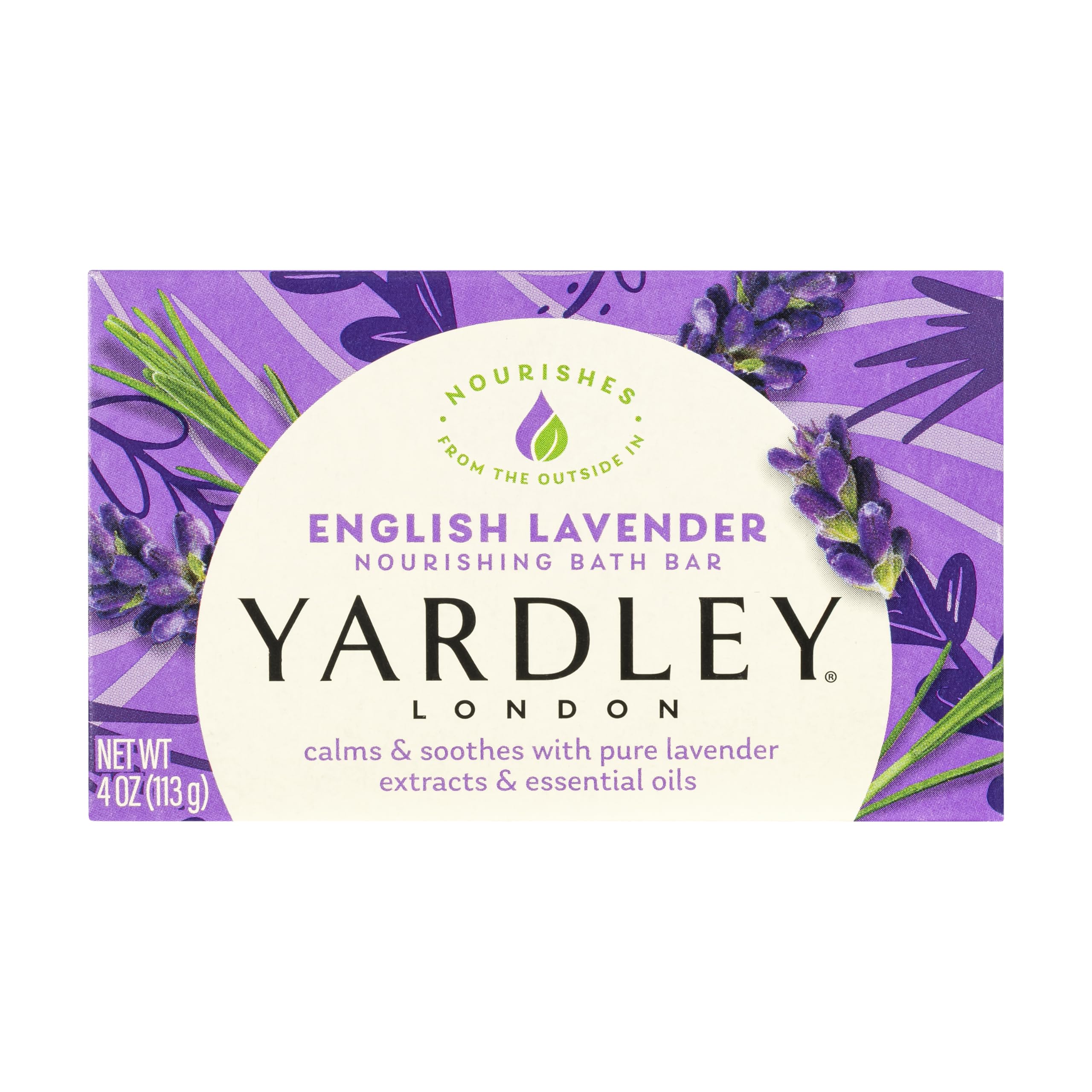 Buy now Yardley London English Lavender Naturally Moisturizing Bath Bar, 4 ounce at indiglob india