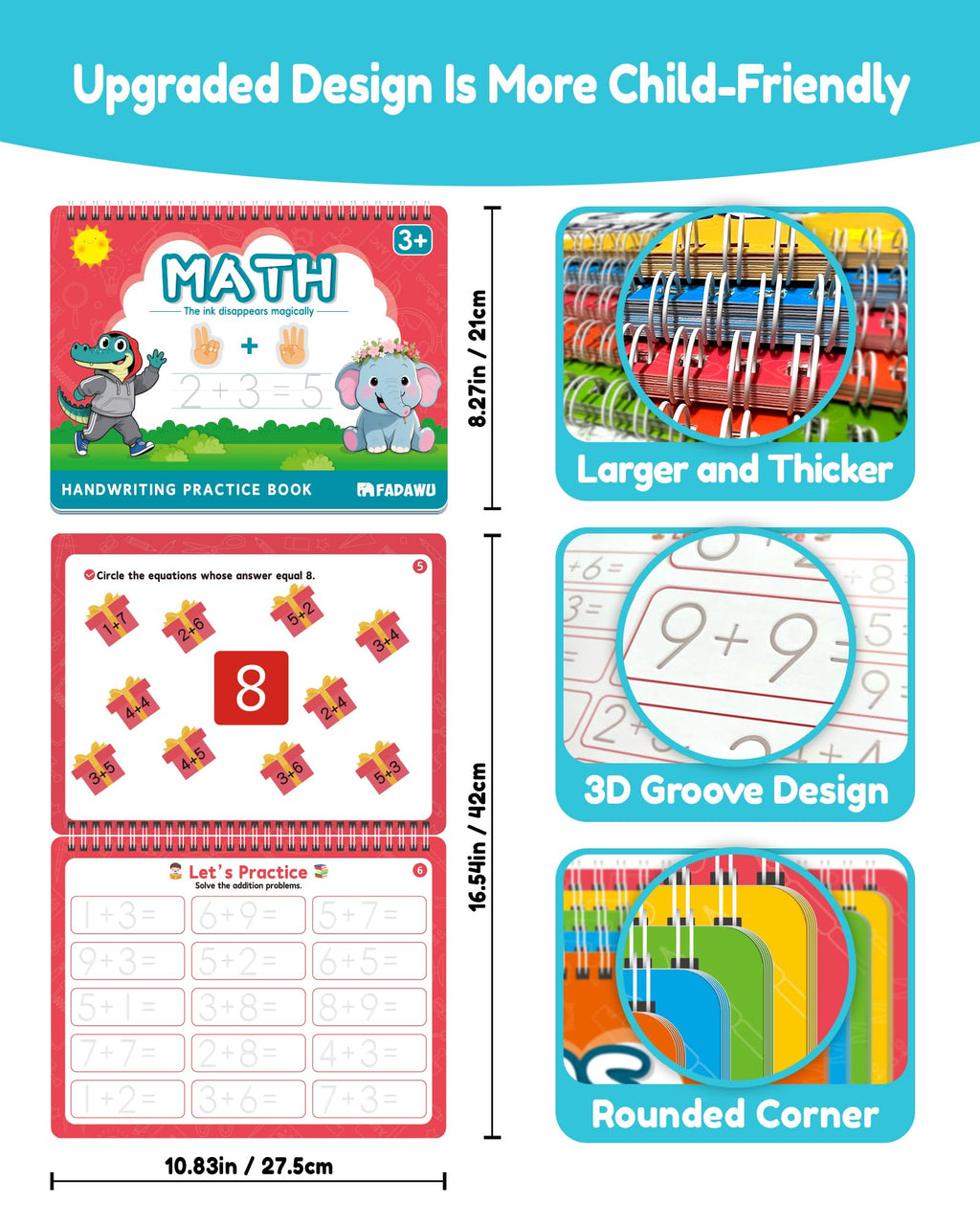 Magic Grooved Writing Practice Books for Kids Learn to Write Letter