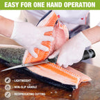WORKPRO 12V Cordless Electric Fillet Knife, 8" & 10" Sharp Blades