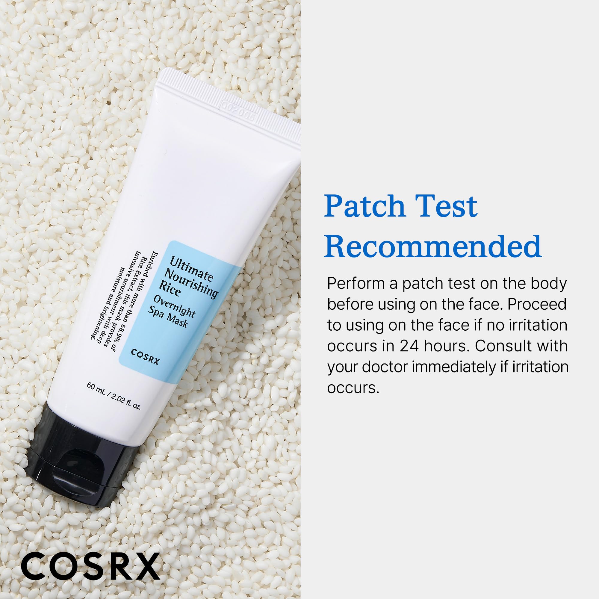 COSRX Ultimate Nourishing Rice Overnight Spa Mask, Niacinamide, 2.02fl.oz | 68% Rice Extract Sleeping Pack, Brightening, Deep Nourishment for Dull, Dry Skin, Glow Boosting, Korean Skin Care