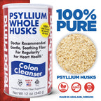 Yerba Prima Psyllium Whole Husks, Colon Cleanser 12 oz (Pack of 2) - All Natural Dietary Fiber, Pure Premium Psyllium, Lab-Tested Non-GMO, Gluten-Free Fiber