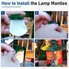 40-Pack String Tie Lantern Mantles for Coleman Fueled Lantern