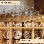 oyhqes Wine Glasses Moving Boxes, Glass Packing Boxes, Kitchen Storage Kit