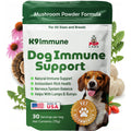K9 Immune, All-Natural Mushroom Powder for Dogs for Immunity, Digestion, Joints, & Energy, Antioxidant-Rich & USA-Made, Dog Immune Support with Turkey Tail Mushroom for Dogs, 30 Servings